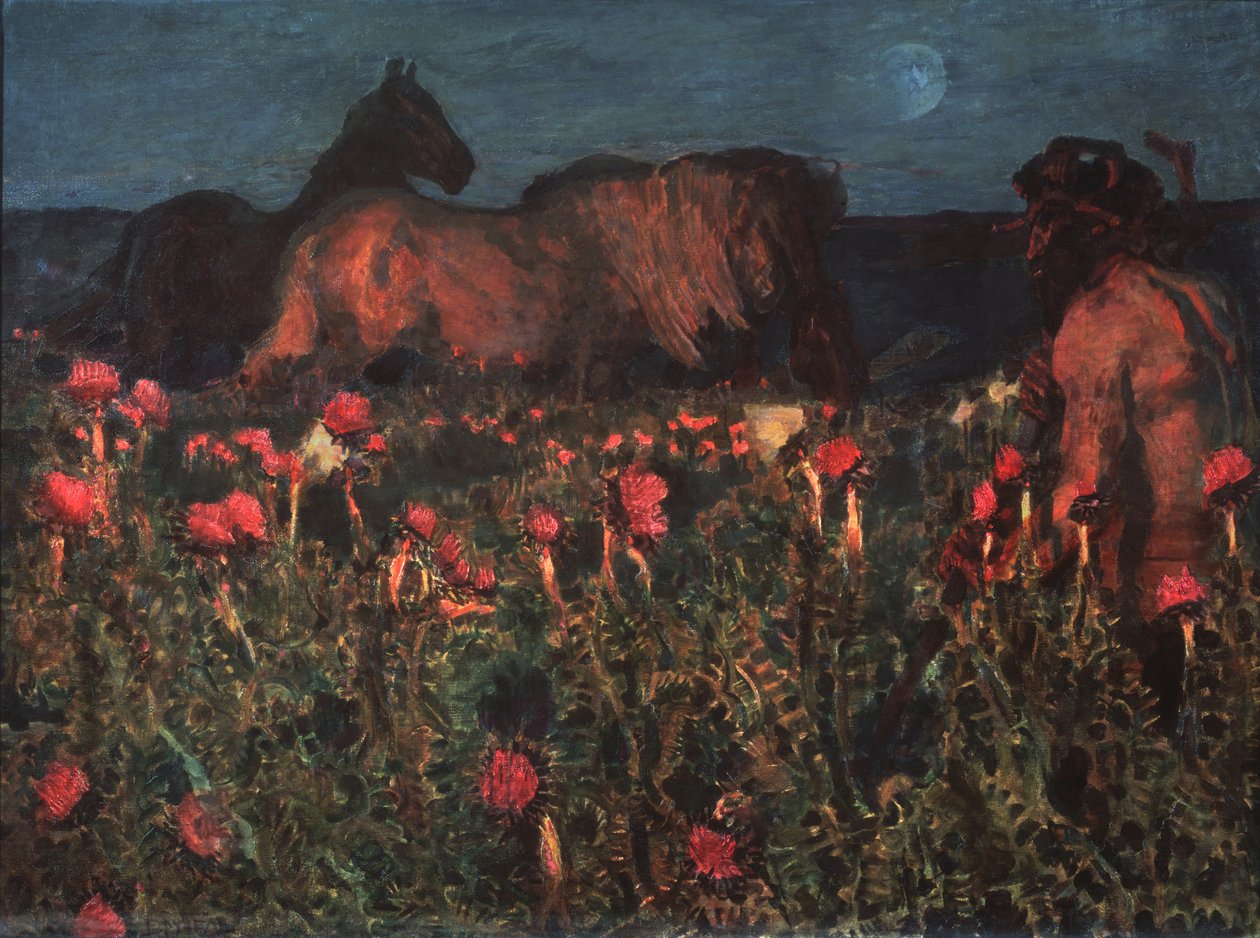 La nuit approche, 1900 - Mikhail Aleksandrovich Vrubel