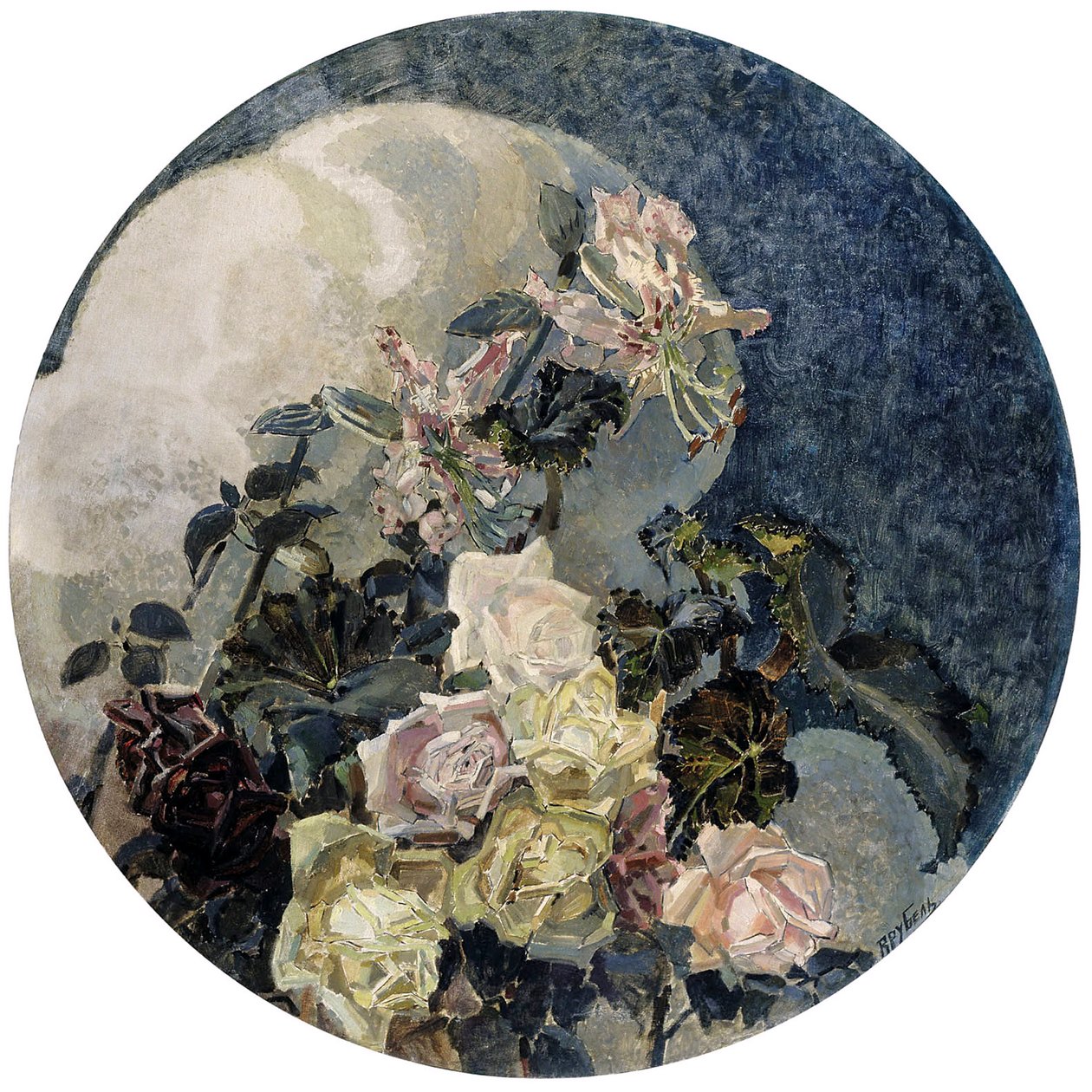 Roses et orchidées, 1894 - Mikhail Aleksandrovich Vrubel