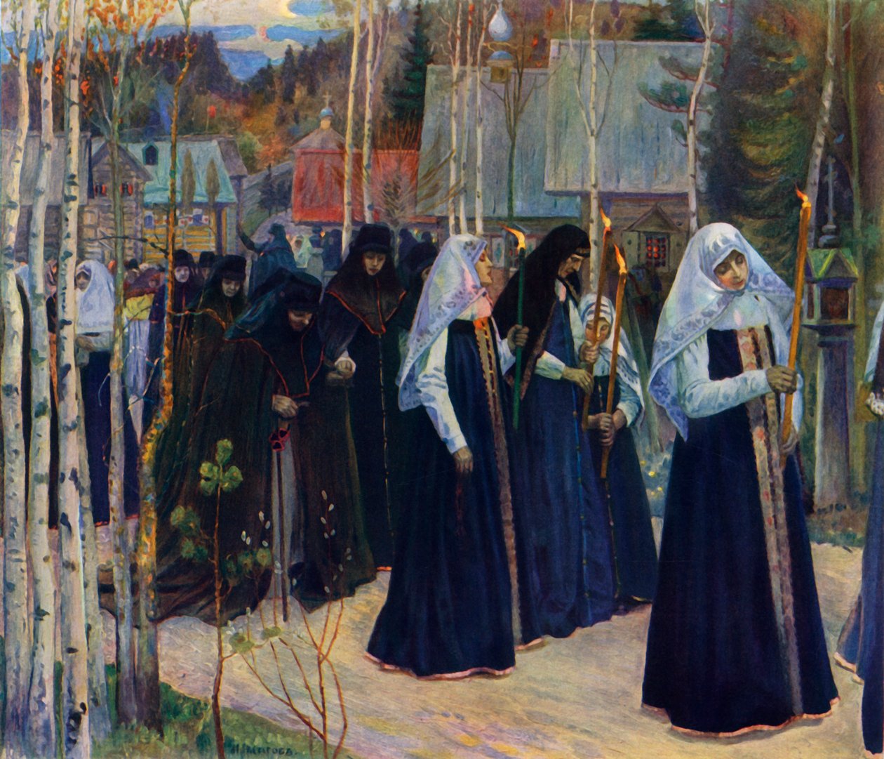 Après avoir pris le voile - Mikhail Nesterov