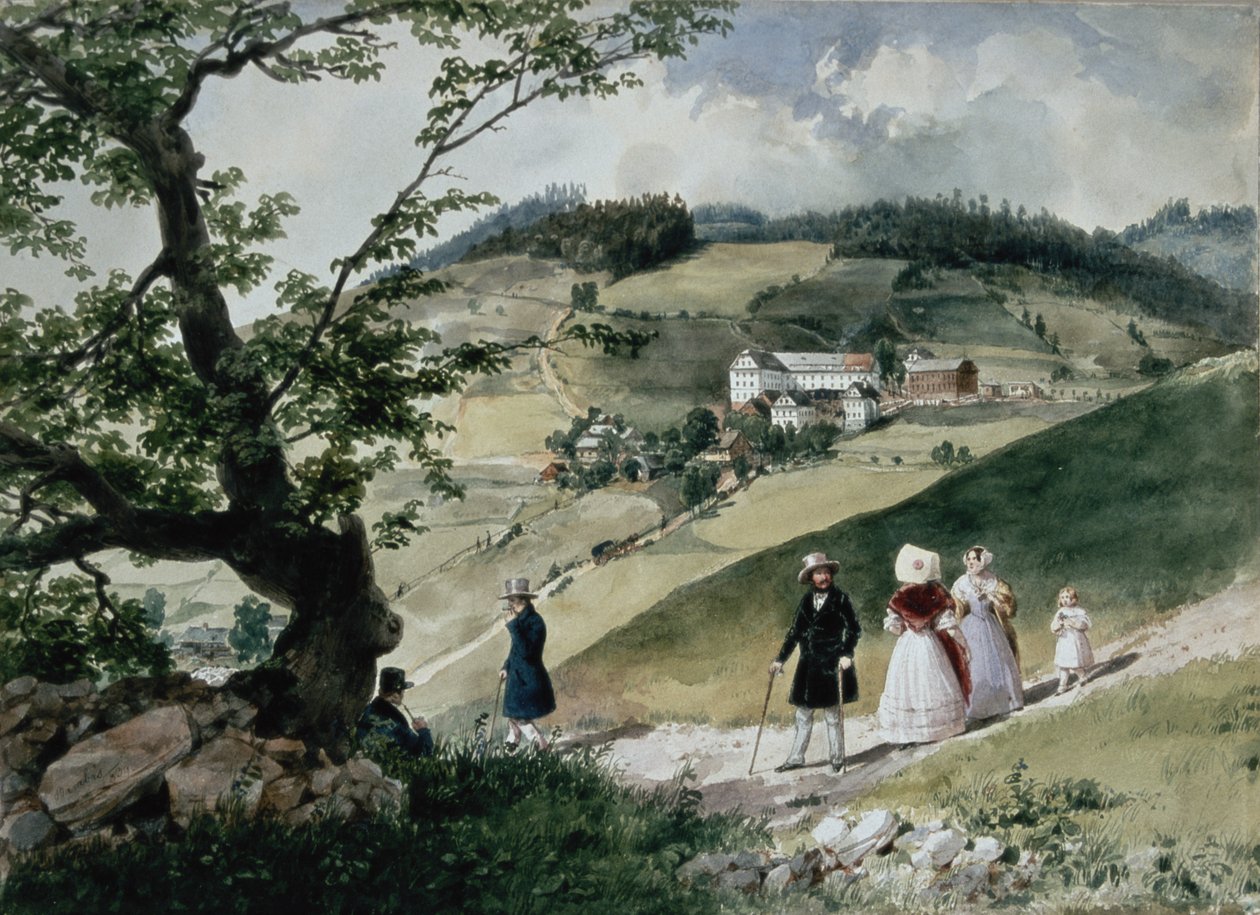 Promenade à Tabon - Miklós Barabás