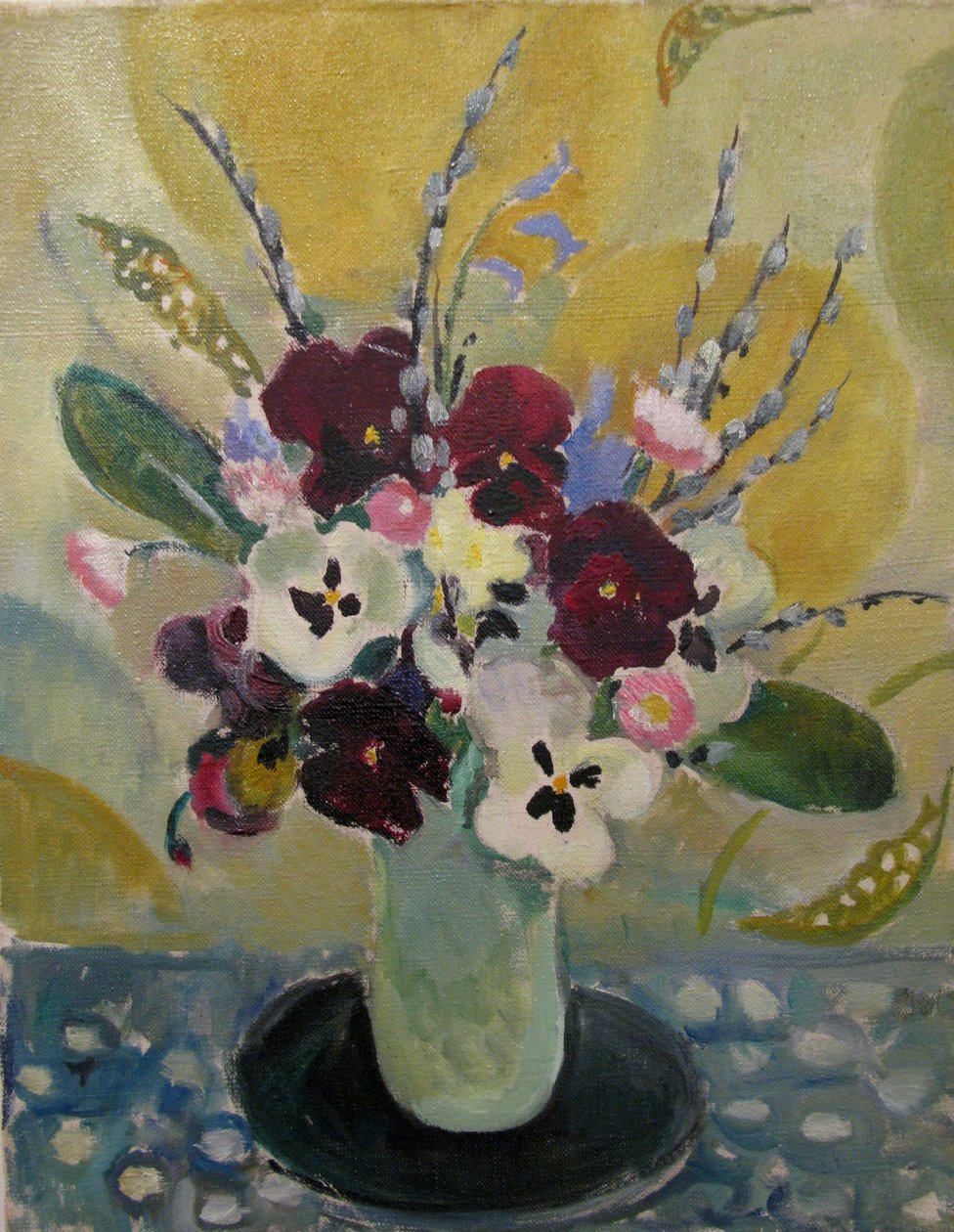 Nature morte avec des pensées, vers 1930 - Mildred Bendall