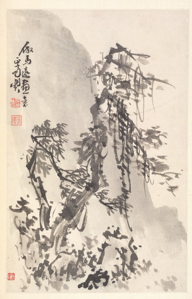 Paysage à la manière de Ma Yuan - Min Zhen