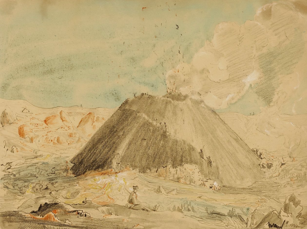 Figures près de Volcano - Miner Kilbourne Kellogg
