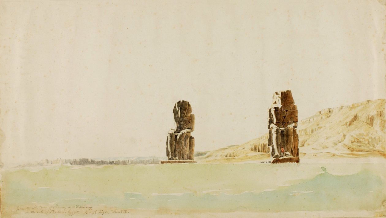 Statues de Memnon, Thèbes - Miner Kilbourne Kellogg