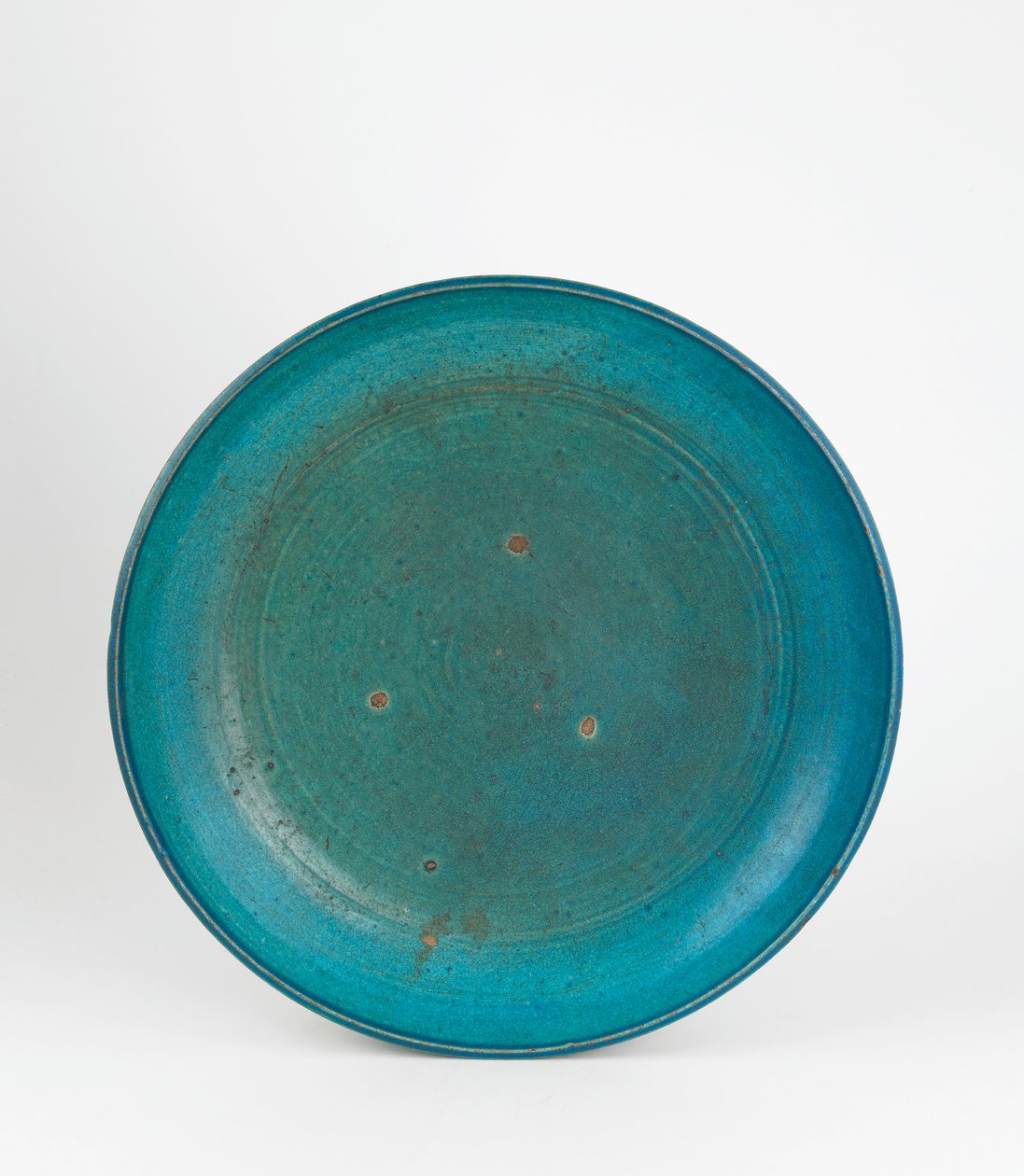 Plat avec glaçure turquoise - Ming Dynasty Chinese School