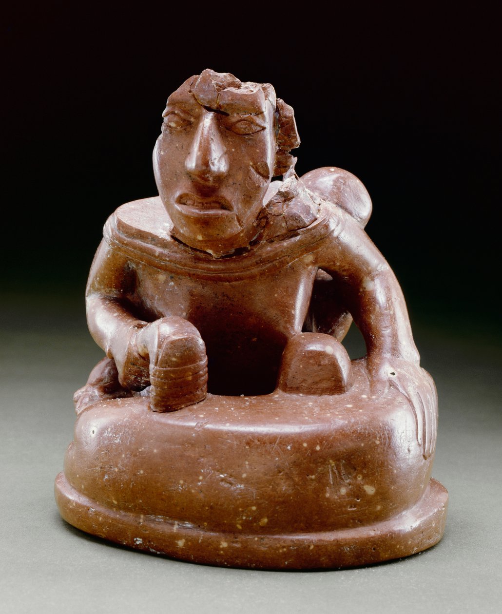 Figure de Birger, 1000-1250 (bauxite) - Mississippian culture