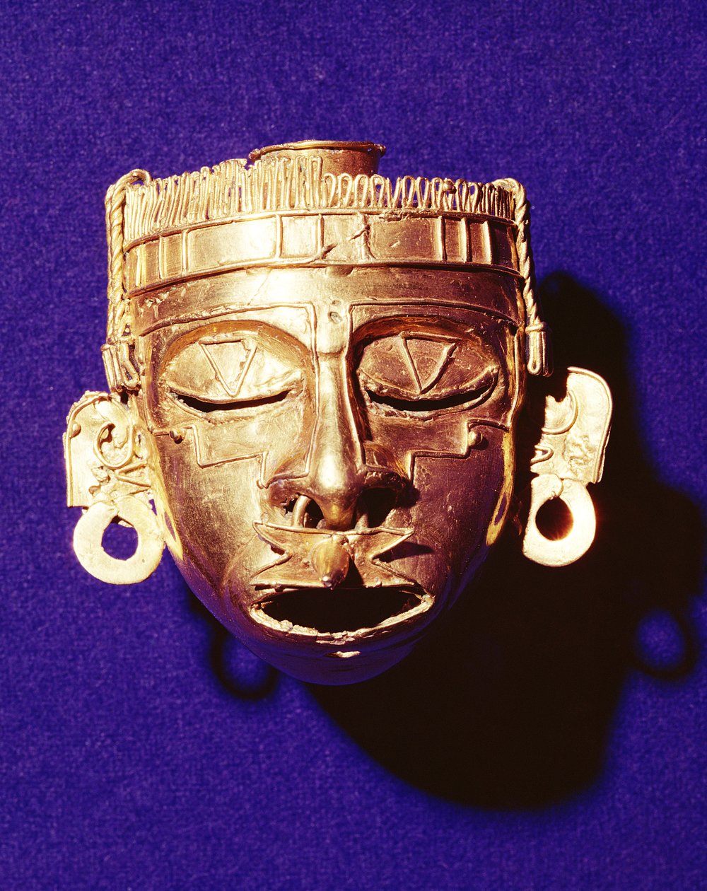 Masque du dieu Xipe Totec, de la tombe 7, Monte Alban, 1300-1450 - Mixtec