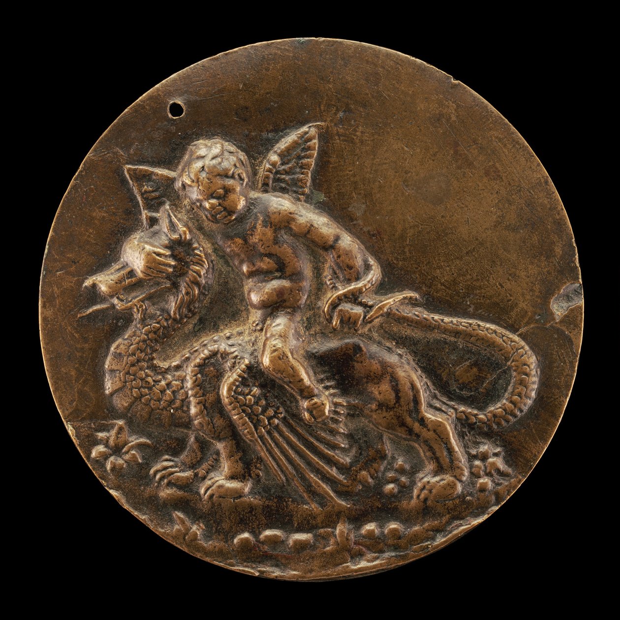 Cupidon chevauchant un dragon, vers 1500 - Moderno