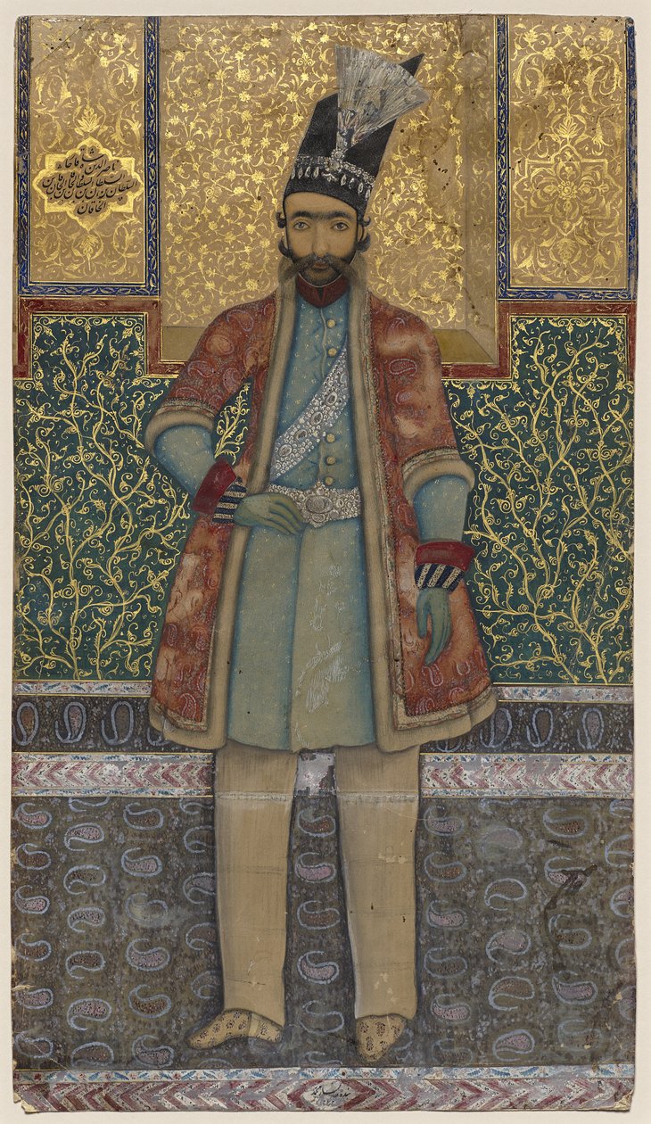 Portrait de Nâsir-od-din Shah - Mohammed (attr.to) Esfahani