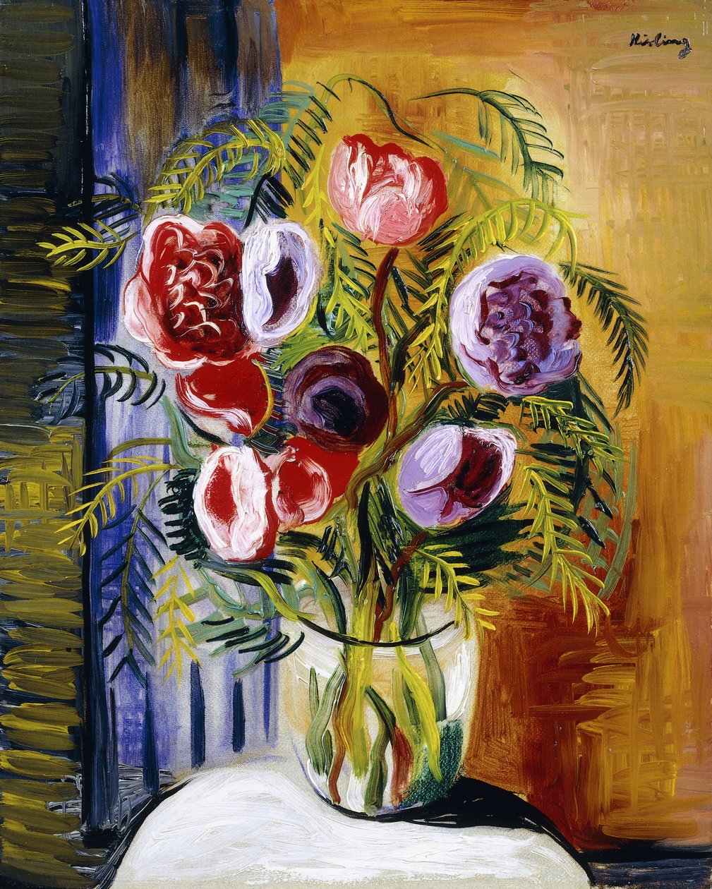 Fleurs dans un vase - Moise Kisling