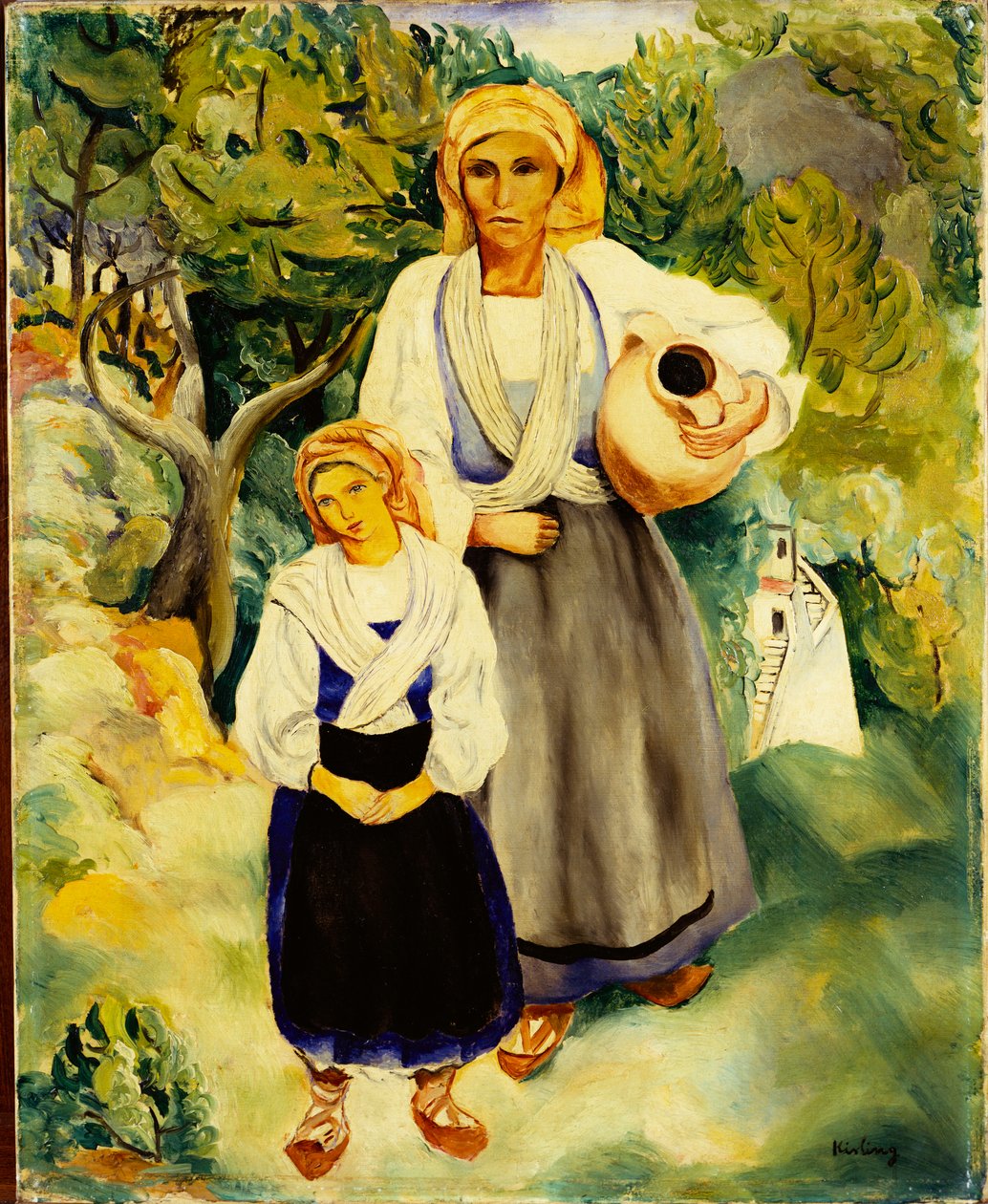 Paysans italiens - Moise Kisling