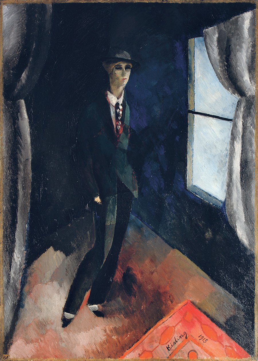 Homme devant la fenêtre - Moise Kisling