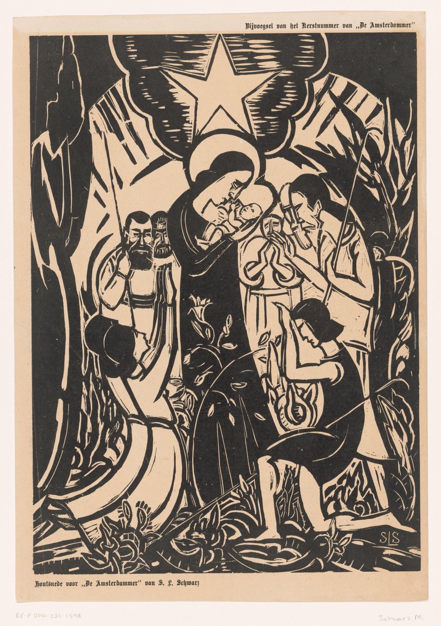 Adoration des bergers - Mommie Schwarz (signed by artist)