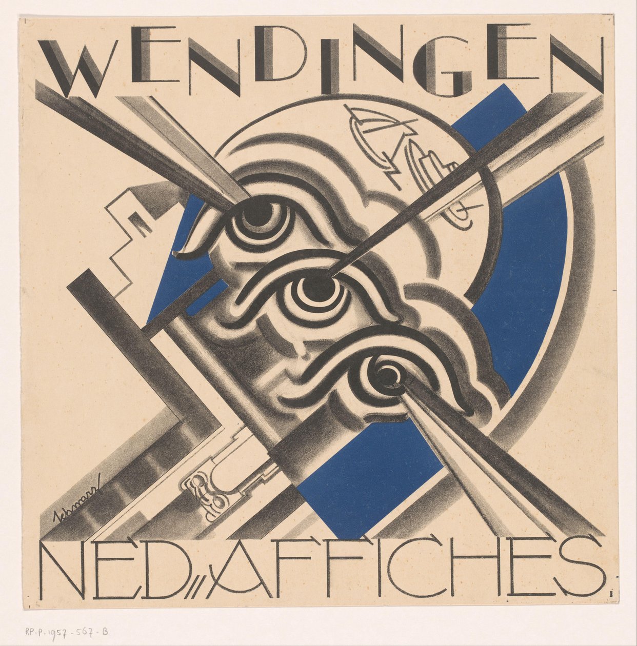 Conception de couverture pour : Wendingen, 1931 - Mommie Schwarz