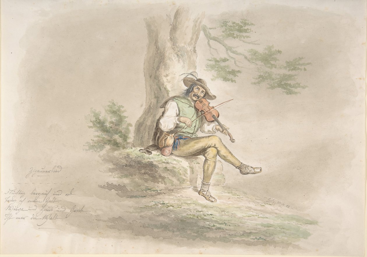 Violoniste gitan, 1858 - Monogrammist CG
