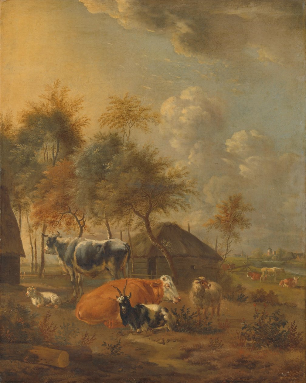 Paysage avec animaux - Monogrammist IL (schilder)