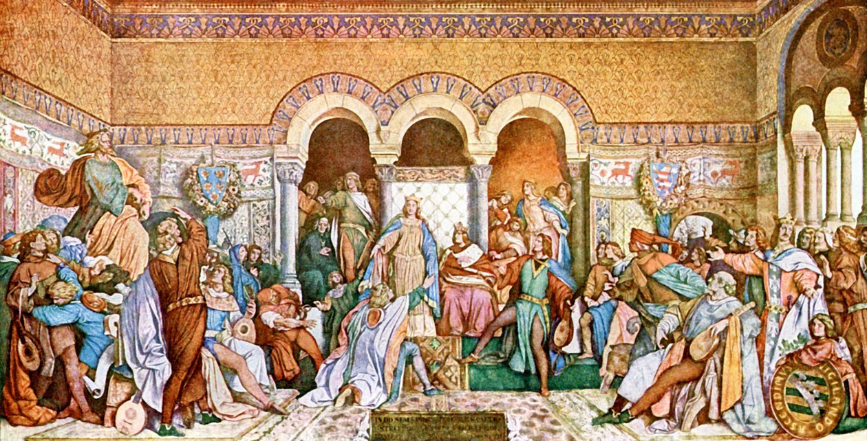 Le Concours des chanteurs au château de la Wartbourg - Moritz Ludwig von Schwind