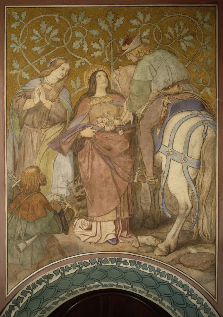 Le miracle de la rose, vers 1855 - Moritz Ludwig von Schwind