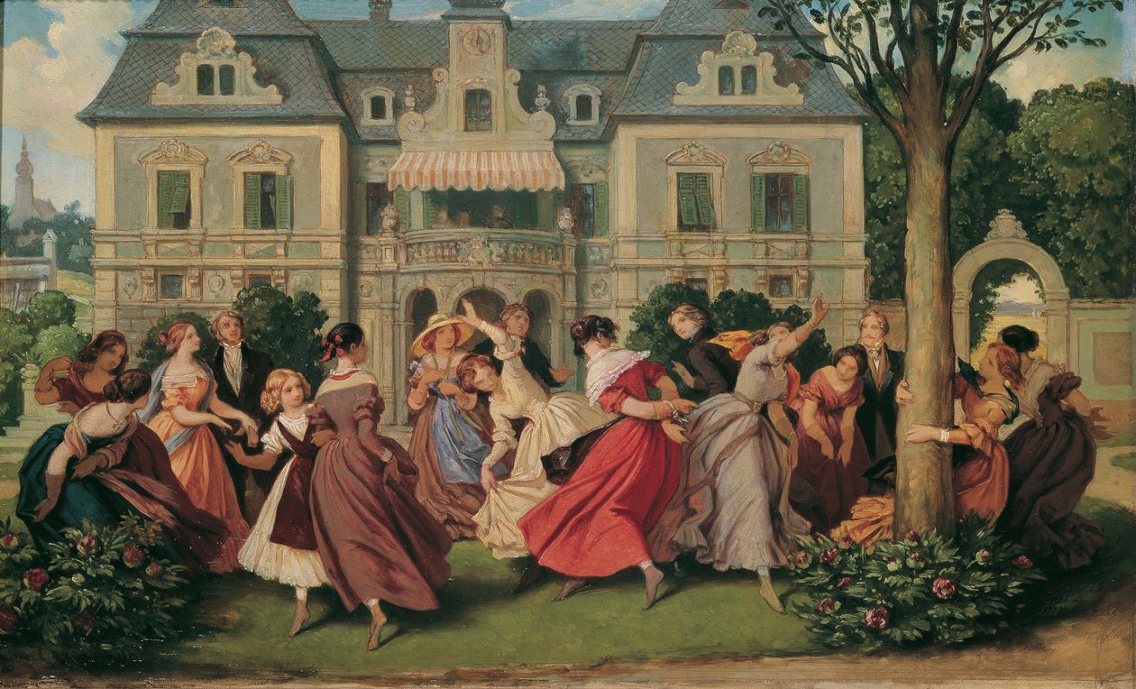 Jeu de société - Moritz Ludwig von Schwind