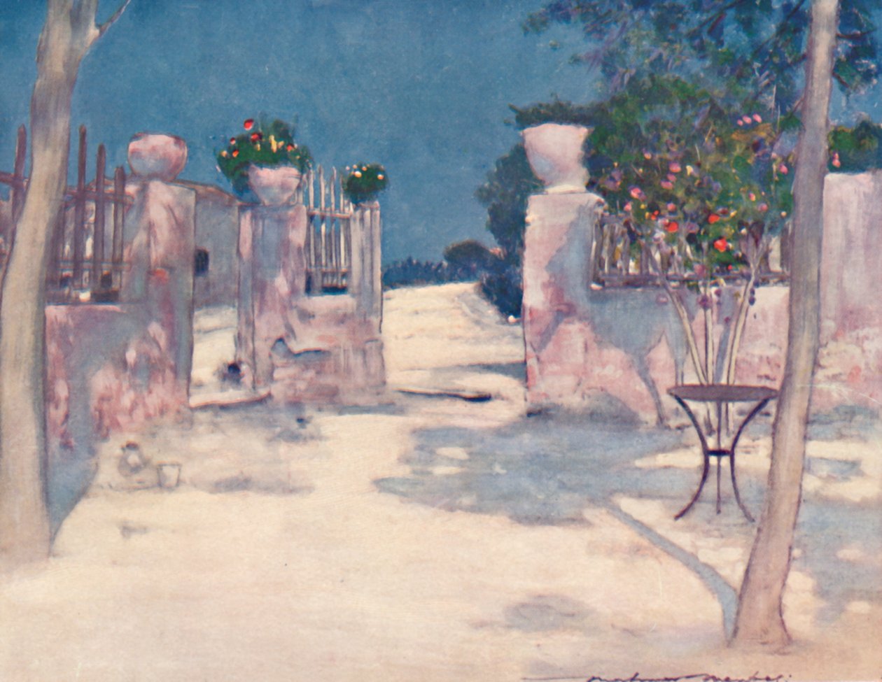 Un jardin, Athènes, 1903 - Mortimer L Menpes