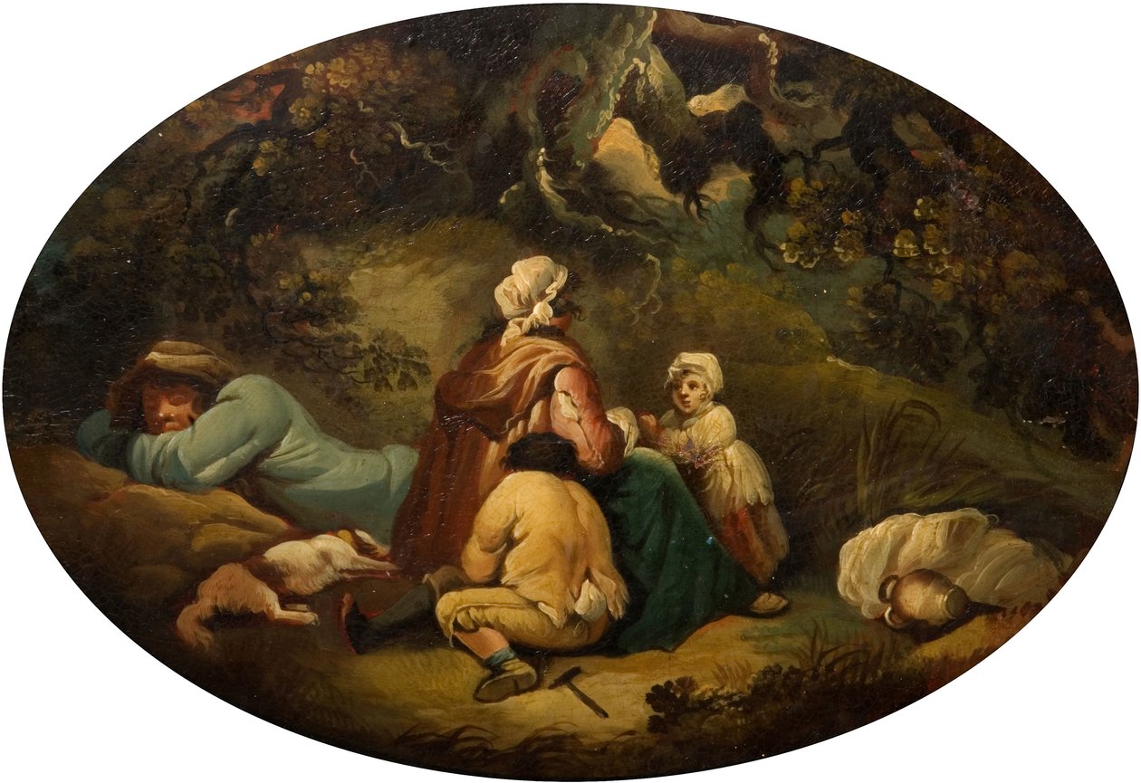 Gitans dans un paysage - Moses Haughton
