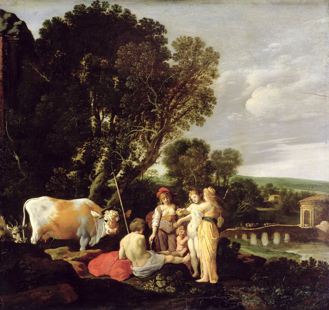 Le jugement de Pâris - Moyses or Moses Matheusz. van Uyttenbroeck