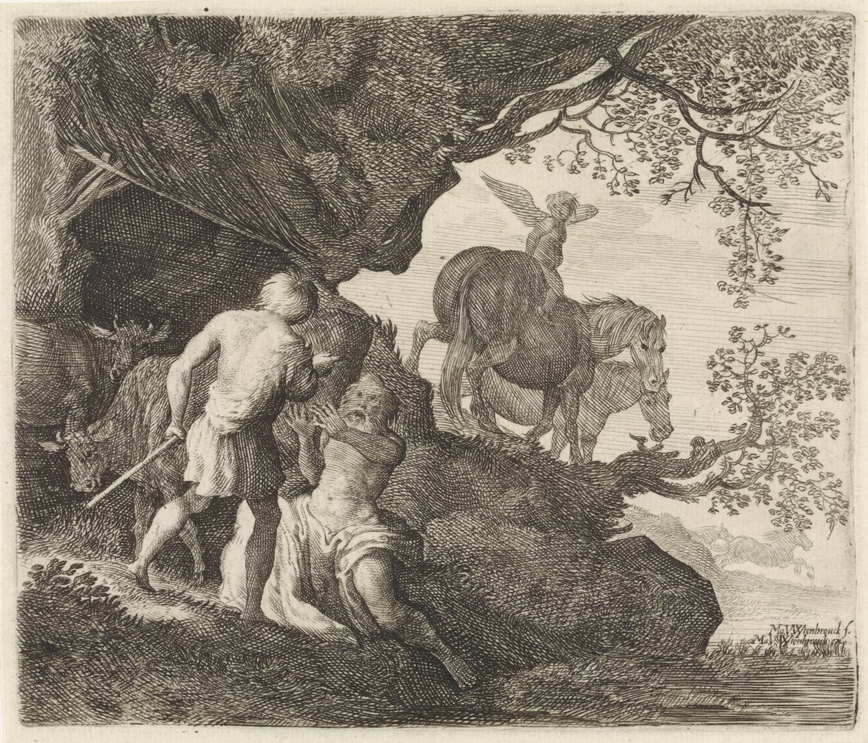 Mercure punit Battus - Moyses van Wtenbrouck