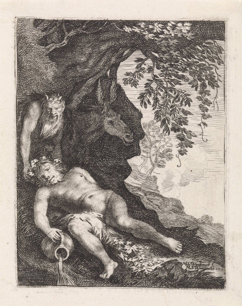 Silenus endormi - Moyses van Wtenbrouck