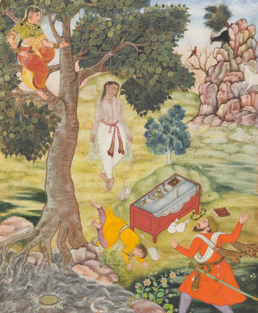Conte de la rusée Siddhikari, c.1590 - Mughal School