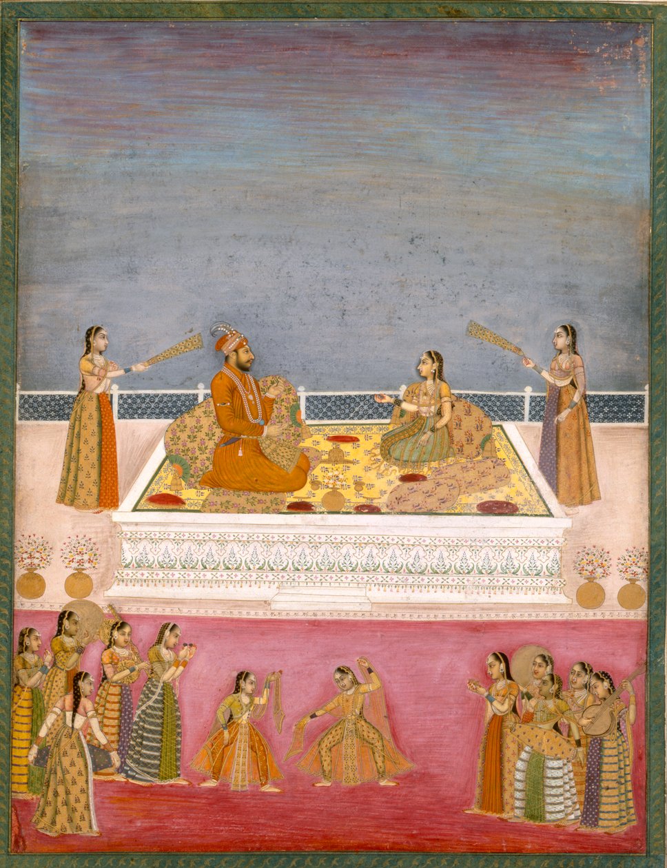 Le jeune empereur moghol Muhammad Shah lors d