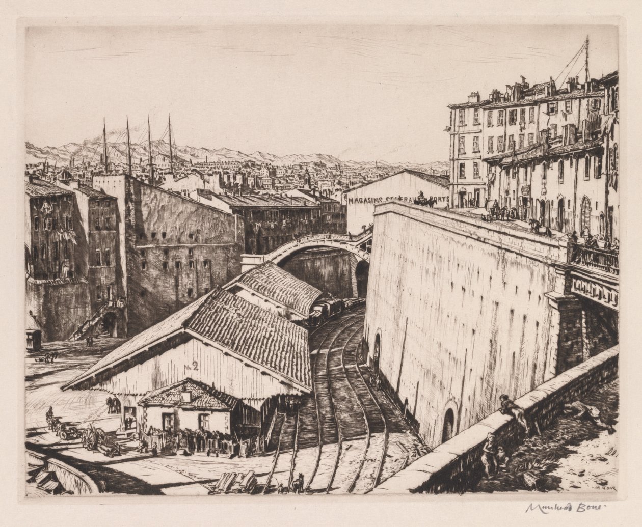 Hangars ferroviaires, Marseille - Muirhead Bone