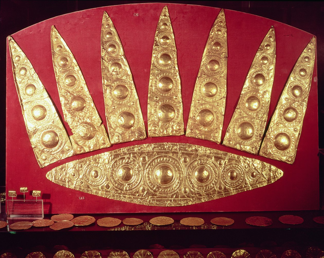 Tiare de la Tombe III, Cercle Funéraire A, Mycènes, c.16ème siècle av. J.-C. - Mycenaean