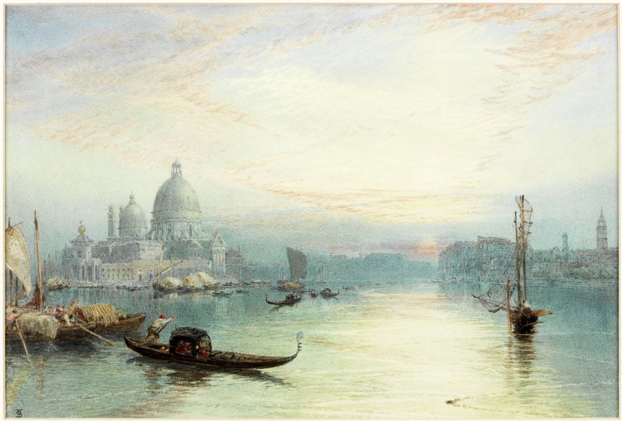 Entrée du Grand Canal, Venise - Myles Birket Foster