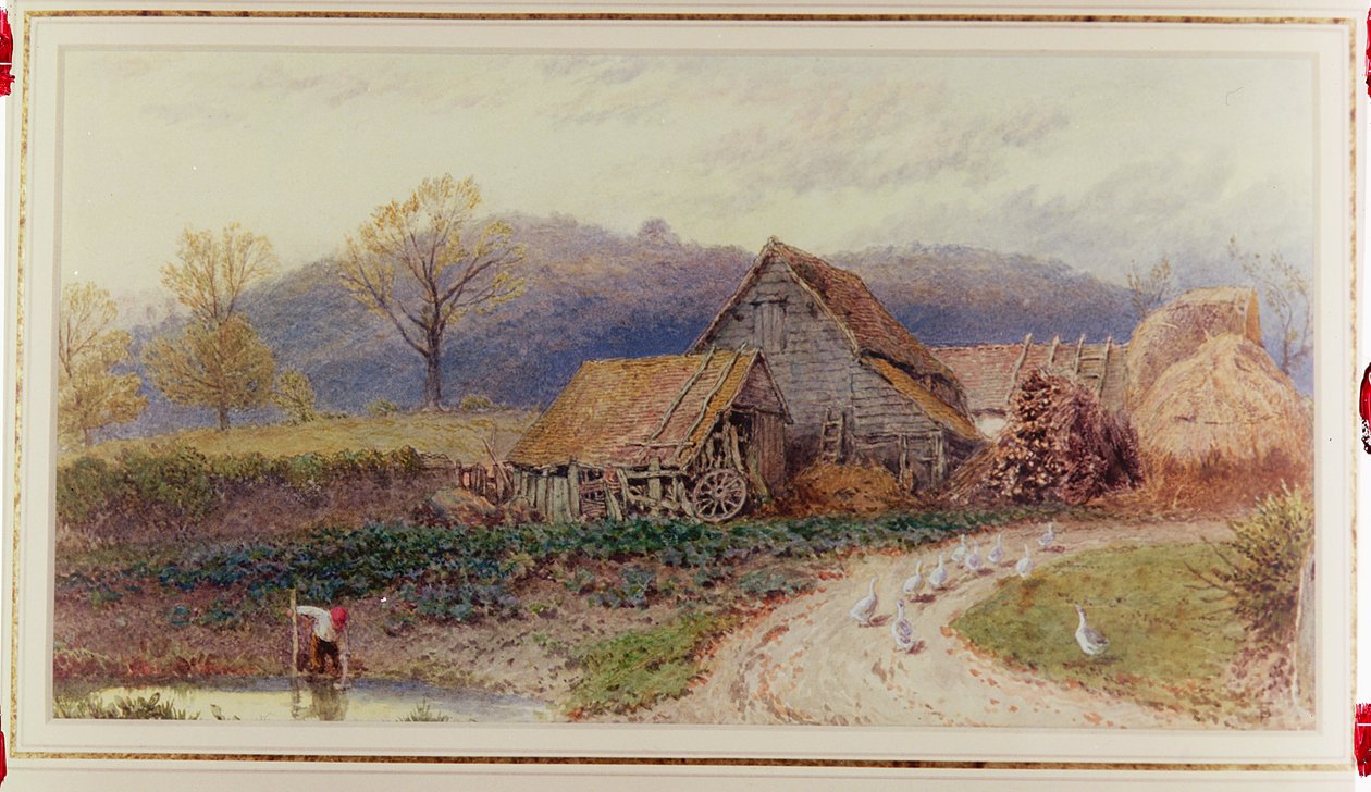 Paysage avec une ferme - Myles Birket Foster