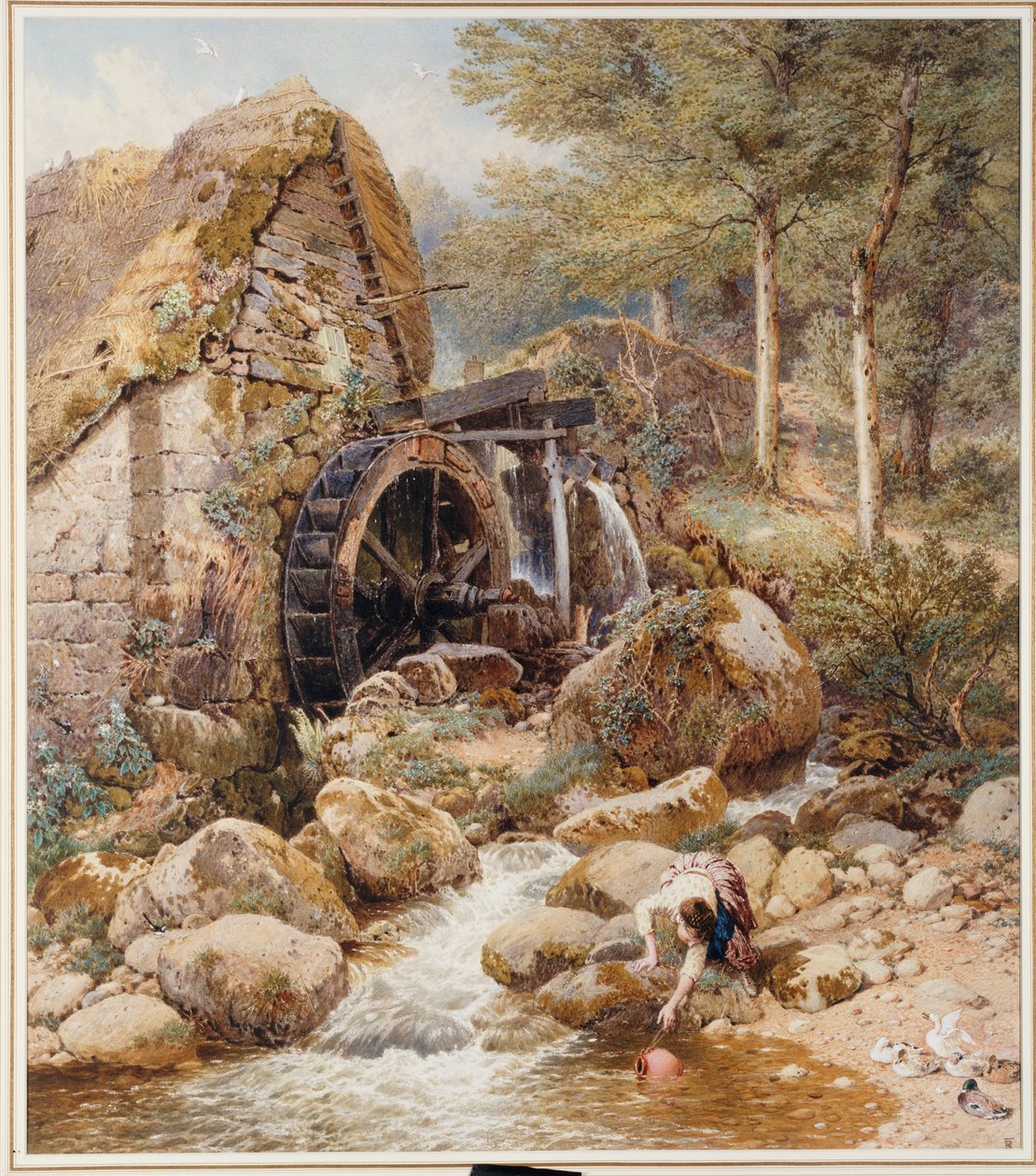 Un vieux moulin à eau - Myles Birket Foster