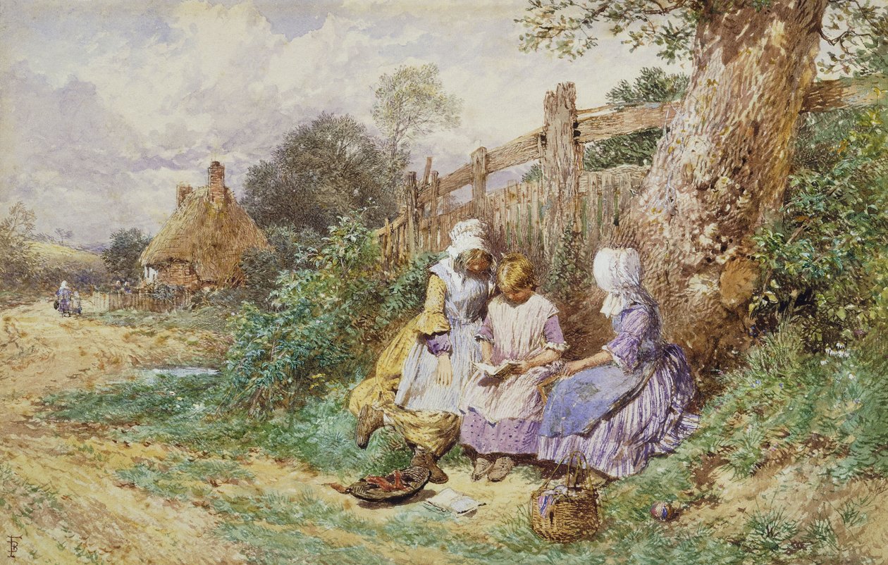 Enfants lisant près d