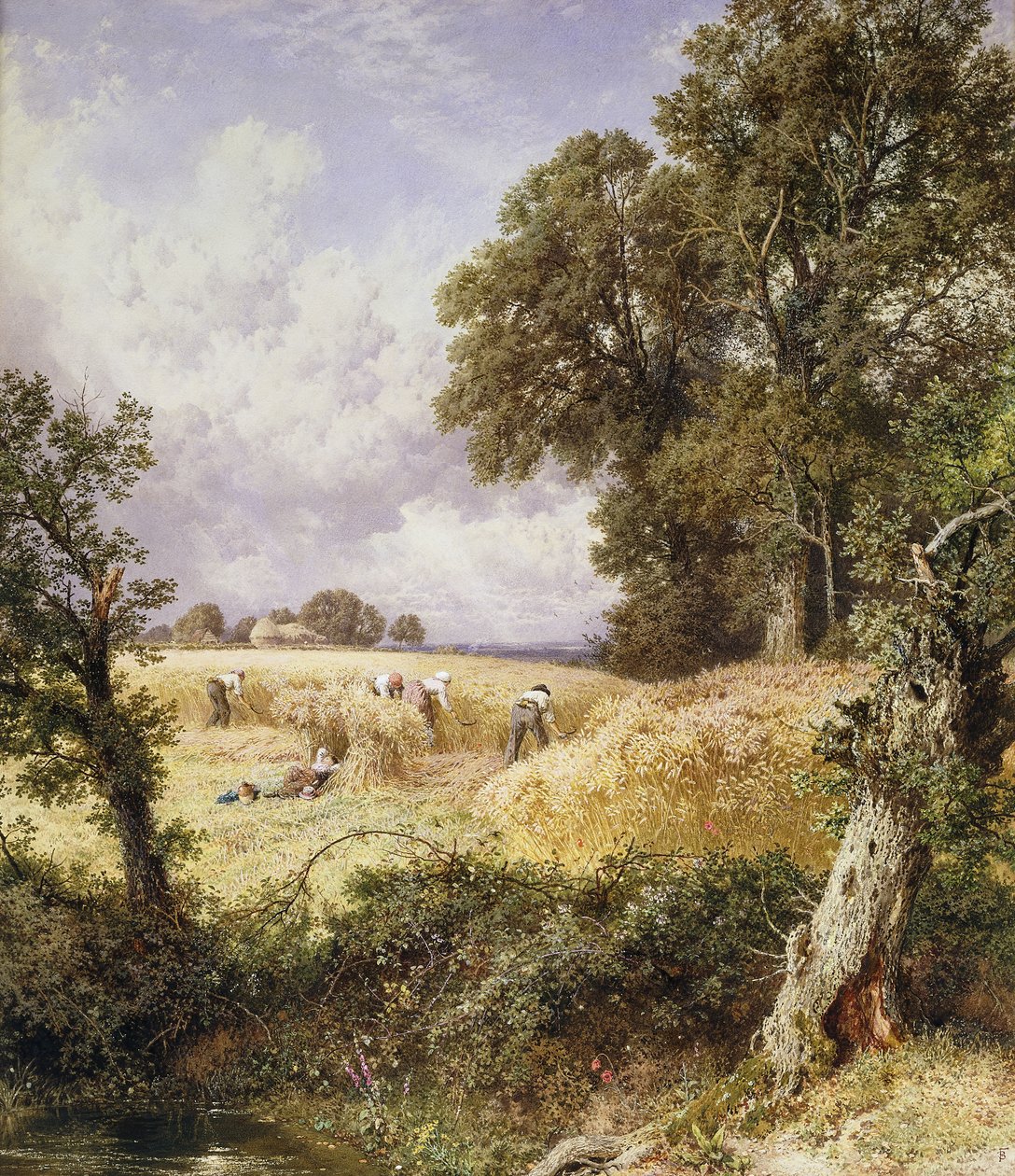 Les moissonneurs - Myles Birket Foster