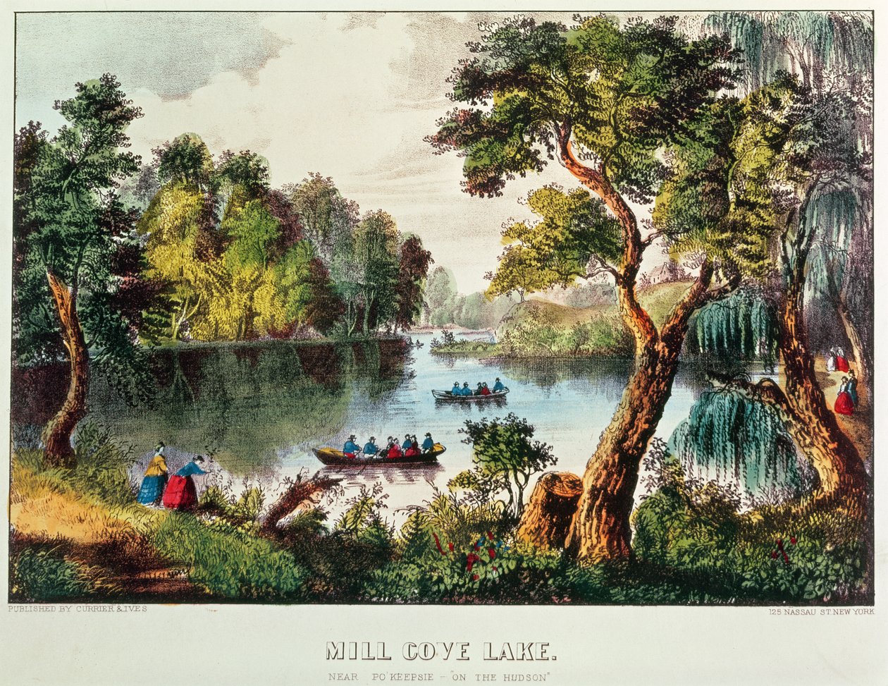 Lac Mill Cove - N. and Ives, J.M. Currier