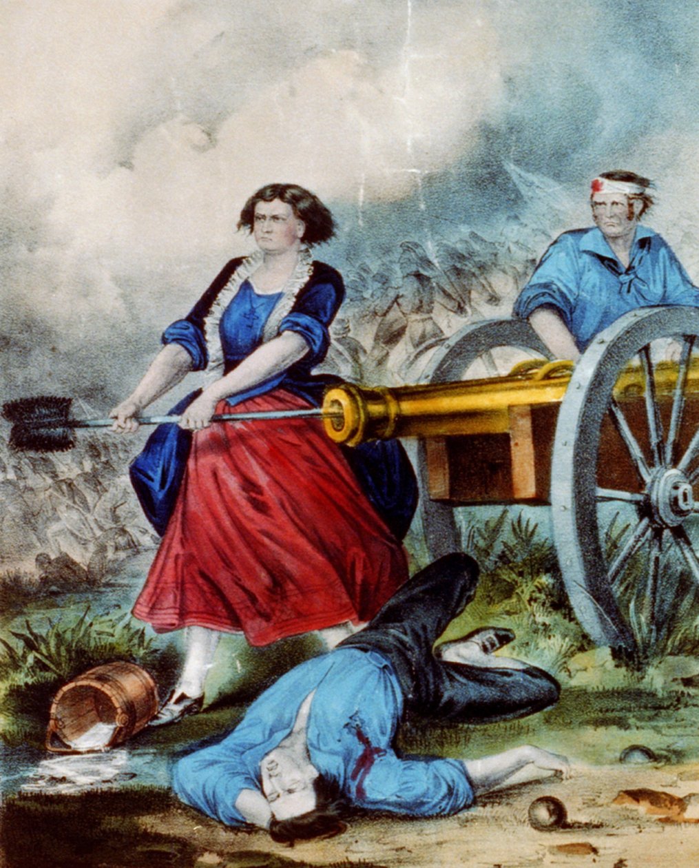 Molly Pitcher - N. and Ives, J.M. Currier