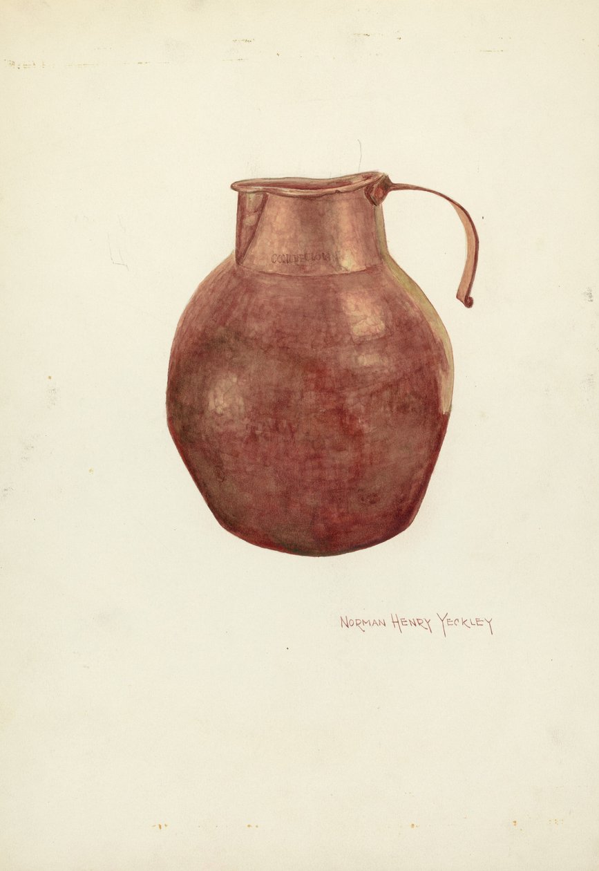 Cruche en cuivre - N.H. Yeckley