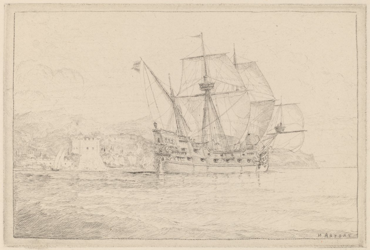 Navire sous voile - N. Artsay
