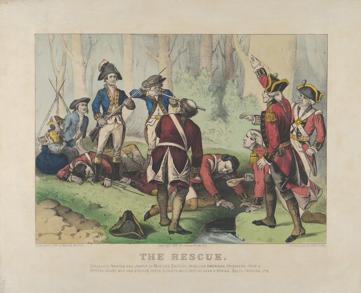 Le sauvetage - Currier and Ives