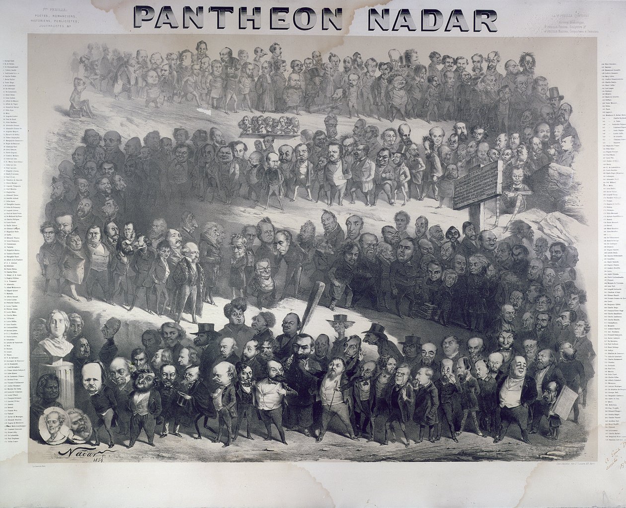 Pantheon de Nadar, 1854, Paris - Nadar