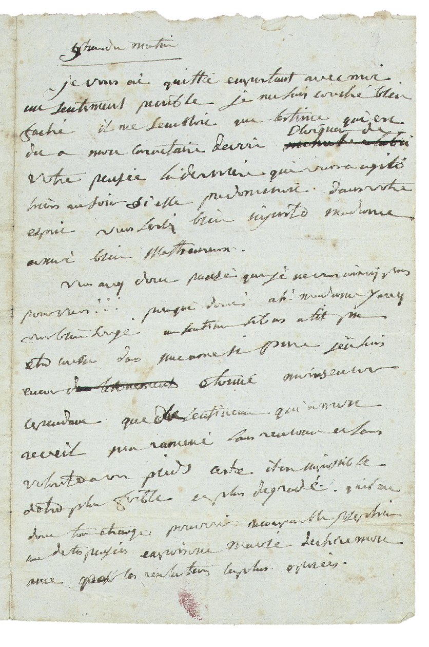 Lettre à Joséphine de Beauharnais - Napoleon Bonaparte