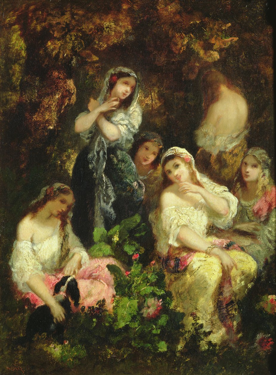 Filles folles - Narcisse Virgile Diaz de la Peña