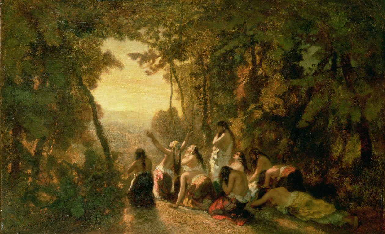 Les pleurs de la fille de Jephté, 1846 - Narcisse Virgile Diaz de la Peña