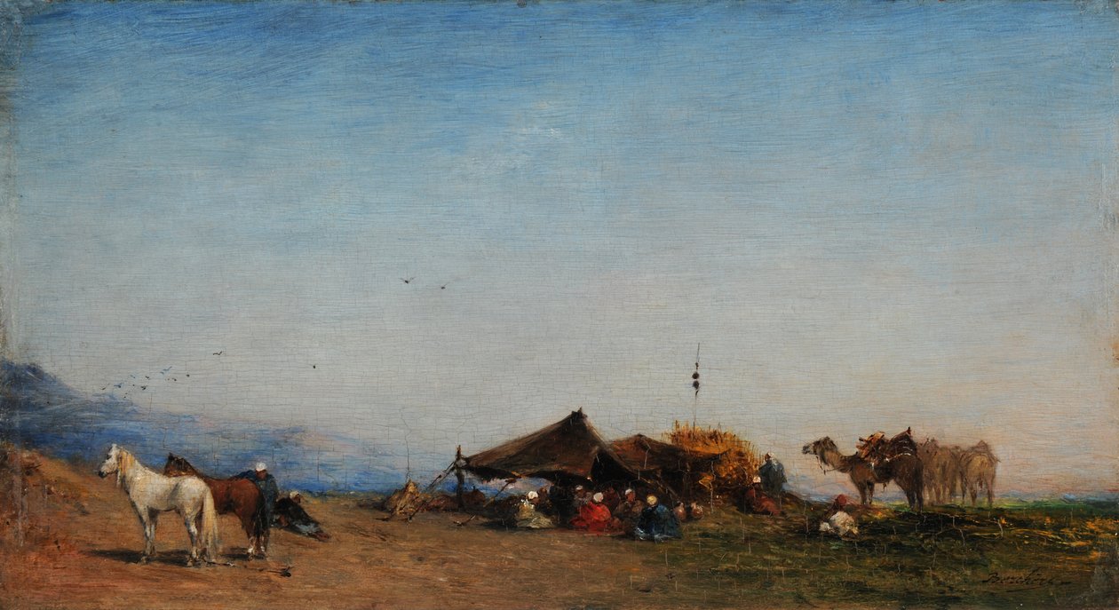 Campement arabe - Narcisse Berchere