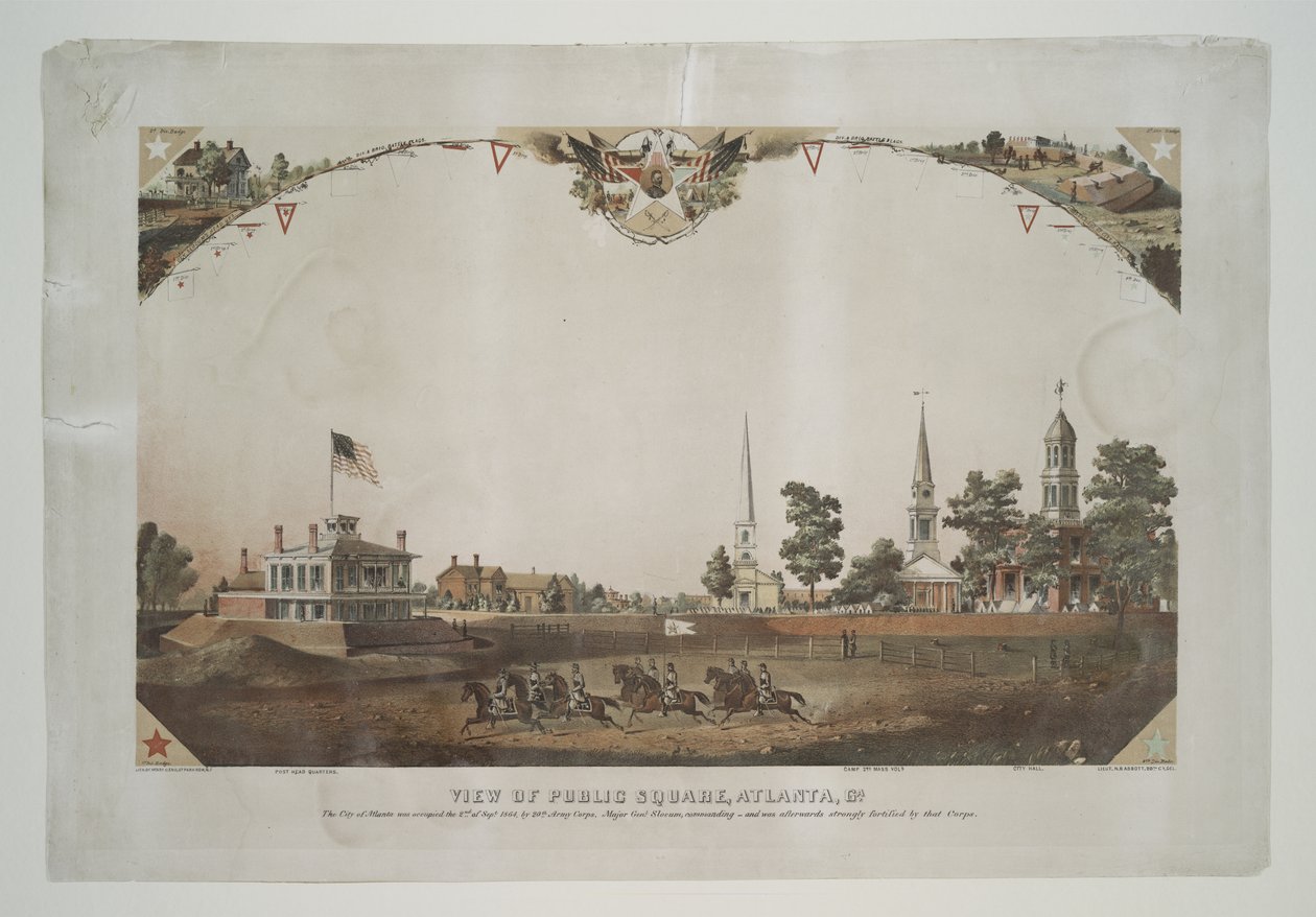 Vue de la place publique, Atlanta, Ga. - Nathan B. Abbott