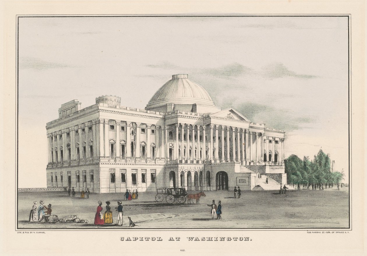 Capitole à Washington - Nathaniel Currier