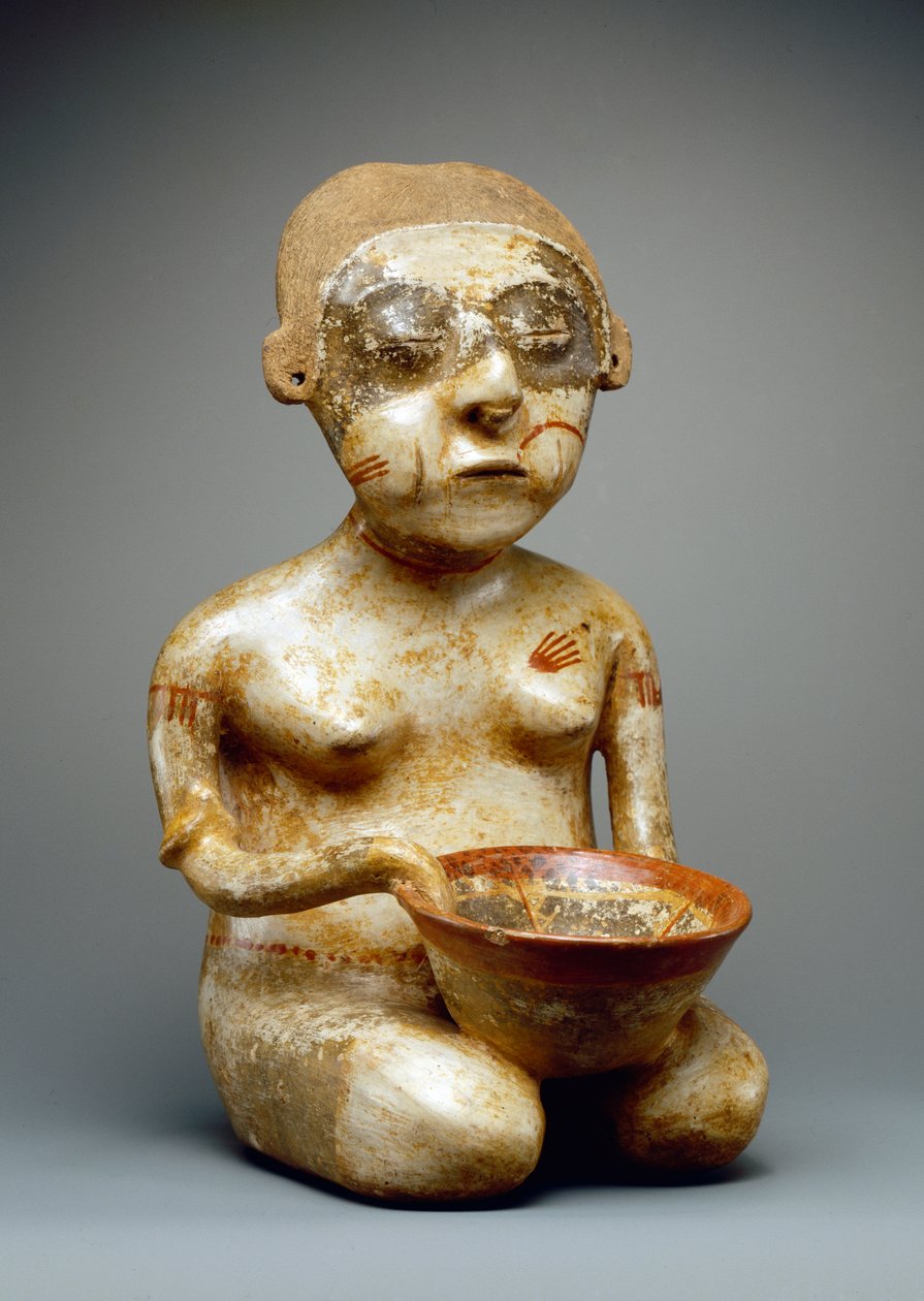 Femme assise (terre cuite) (paire à 422938) - Nayarit